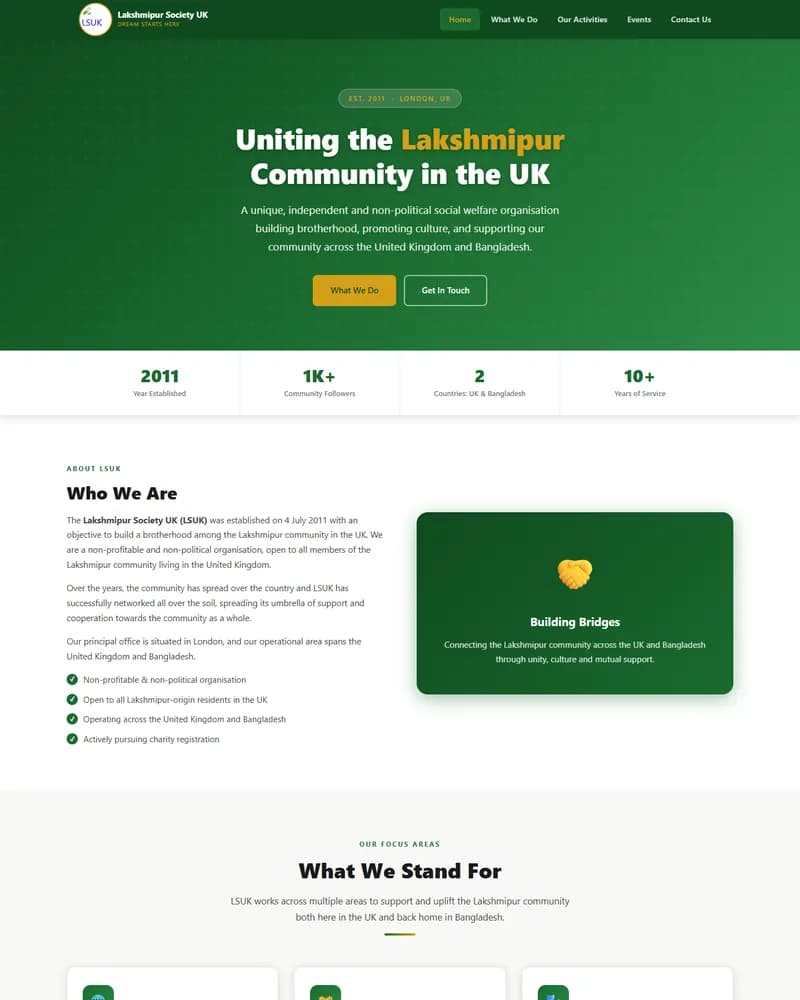 Lakshmipur Society UK screenshot