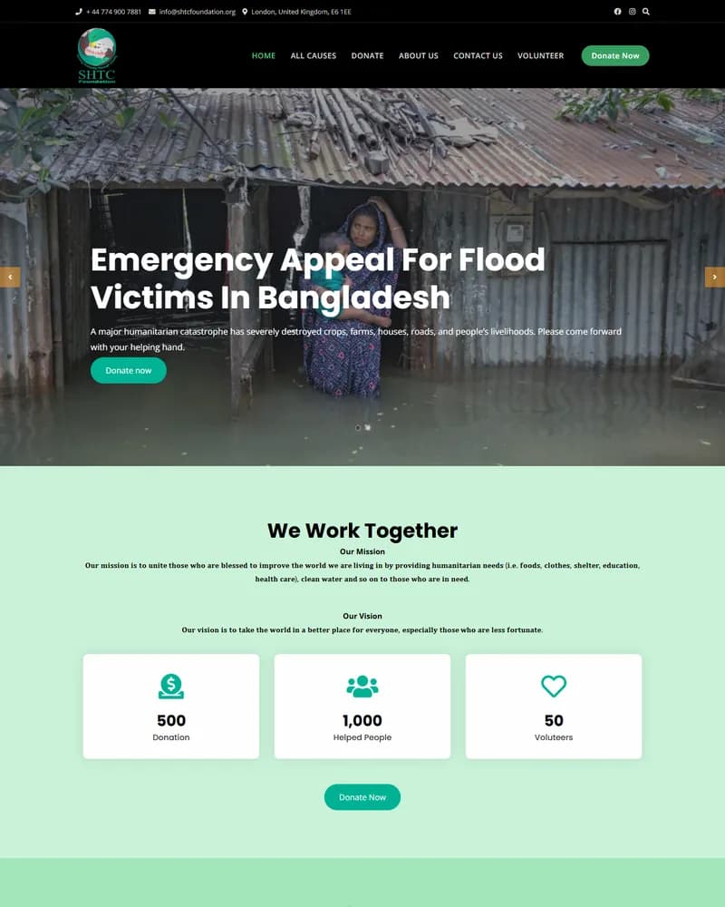 SHTC Foundation screenshot